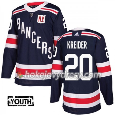Dětské Hokejový Dres New York Rangers Chris Kreider 20 2018 Winter Classic Adidas Modrá Authentic